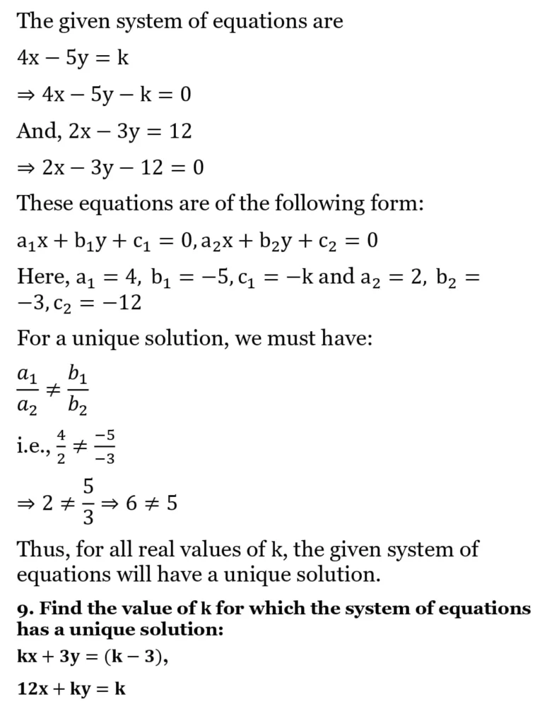 RS Aggarwal Class 10 Math Solutions Chapter 3 - Linear Equations in Two Variables 165 RS Aggarwal Class 10 Math Solutions Linear Equations in Two Variables (Ex 3A) Exercise 3.D 011