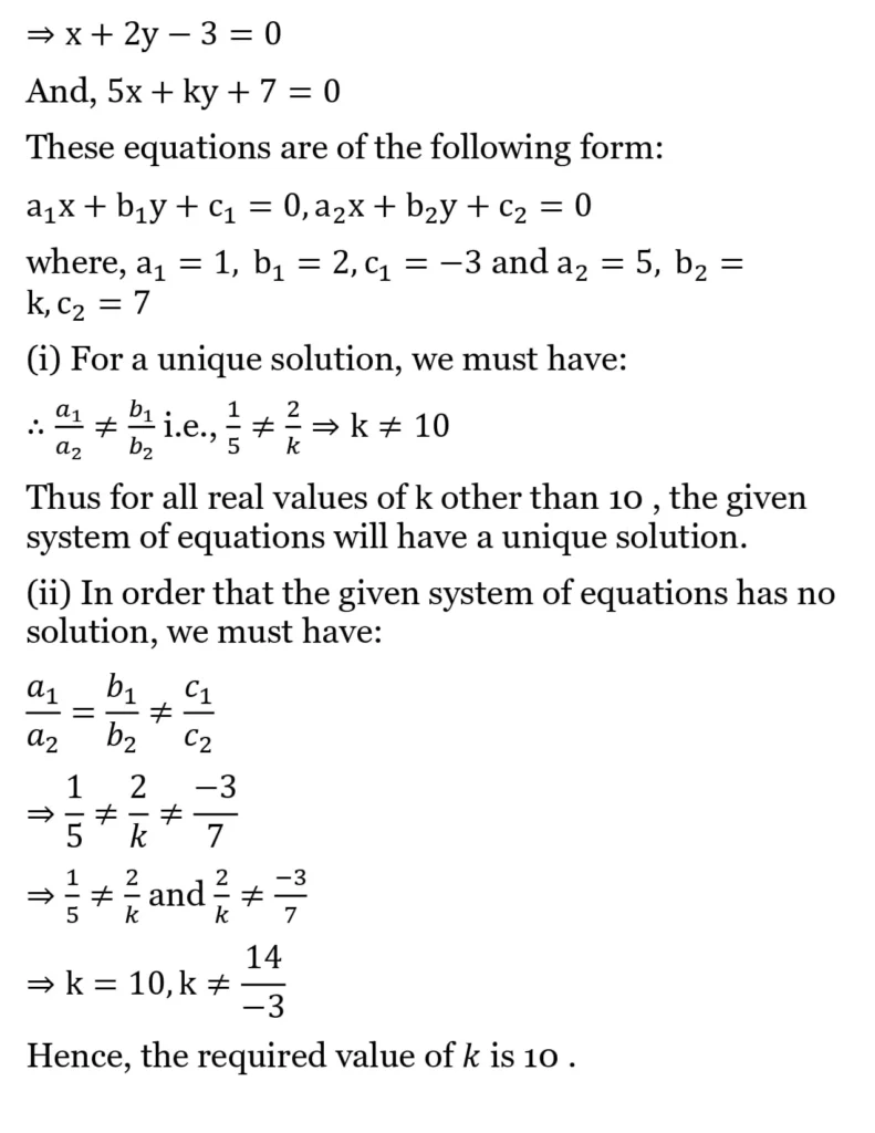 RS Aggarwal Class 10 Math Solutions Chapter 3 - Linear Equations in Two Variables 172 RS Aggarwal Class 10 Math Solutions Linear Equations in Two Variables (Ex 3A) Exercise 3.D 018