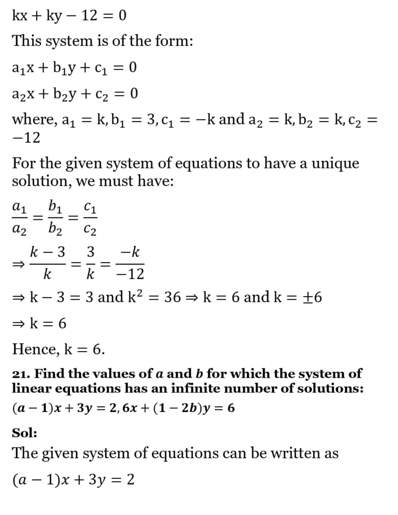 RS Aggarwal Class 10 Math Solutions Chapter 3 - Linear Equations in Two Variables 184 RS Aggarwal Class 10 Math Solutions Linear Equations in Two Variables (Ex 3A) Exercise 3.D 030