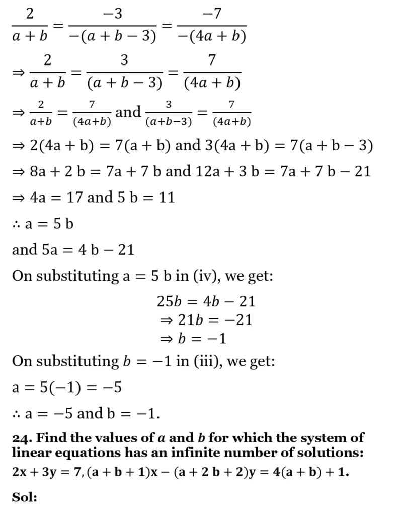 RS Aggarwal Class 10 Math Solutions Chapter 3 - Linear Equations in Two Variables 188 RS Aggarwal Class 10 Math Solutions Linear Equations in Two Variables (Ex 3A) Exercise 3.D 034