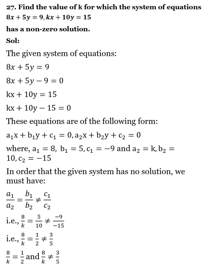 RS Aggarwal Class 10 Math Solutions Chapter 3 - Linear Equations in Two Variables 193 RS Aggarwal Class 10 Math Solutions Linear Equations in Two Variables (Ex 3A) Exercise 3.D 039