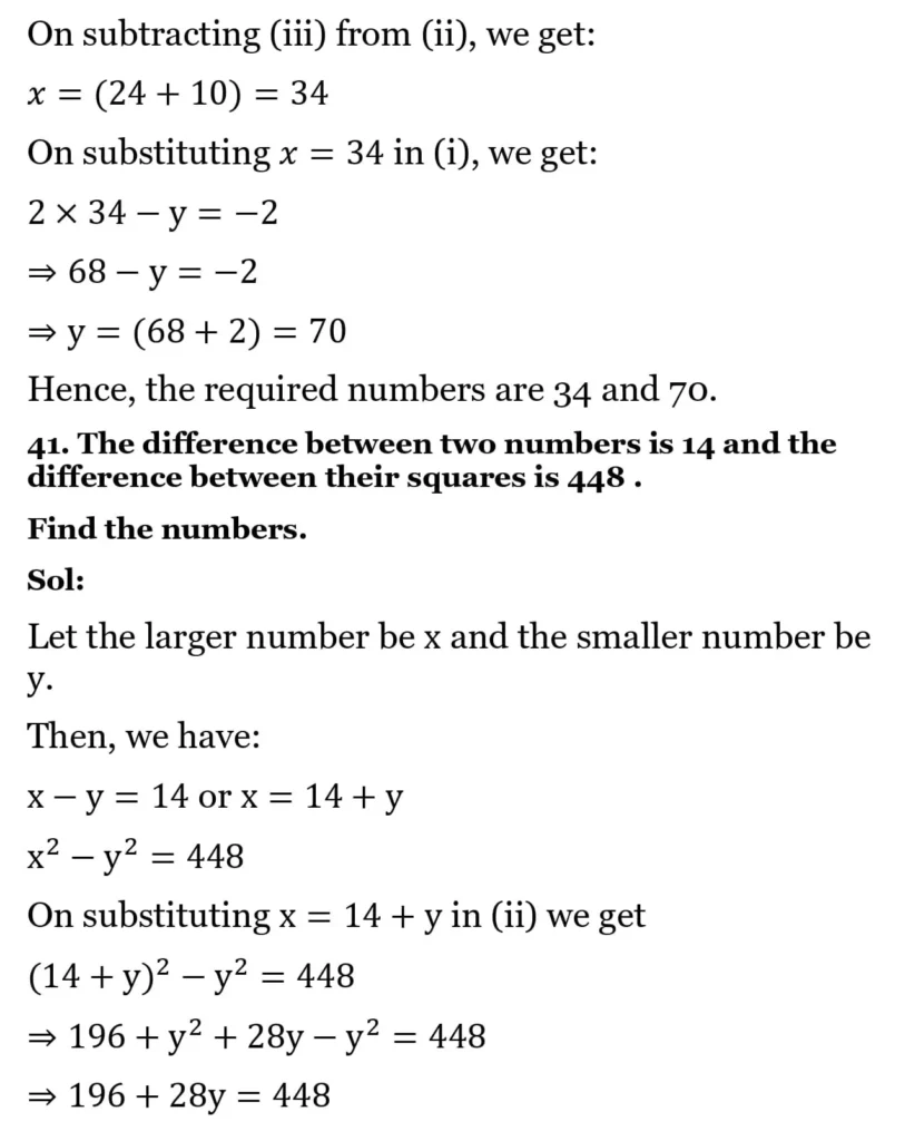 RS Aggarwal Class 10 Math Solutions Chapter 3 - Linear Equations in Two Variables 207 RS Aggarwal Class 10 Math Solutions Linear Equations in Two Variables (Ex 3A) Exercise 3.E 009