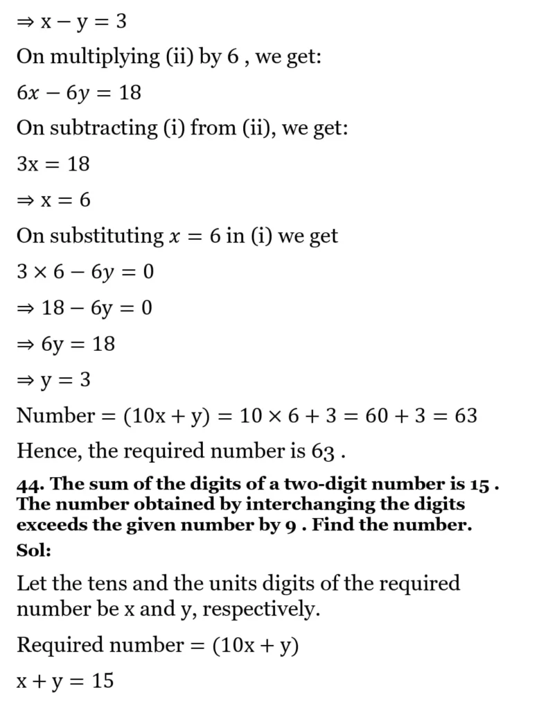 RS Aggarwal Class 10 Math Solutions Chapter 3 - Linear Equations in Two Variables 210 RS Aggarwal Class 10 Math Solutions Linear Equations in Two Variables (Ex 3A) Exercise 3.E 012