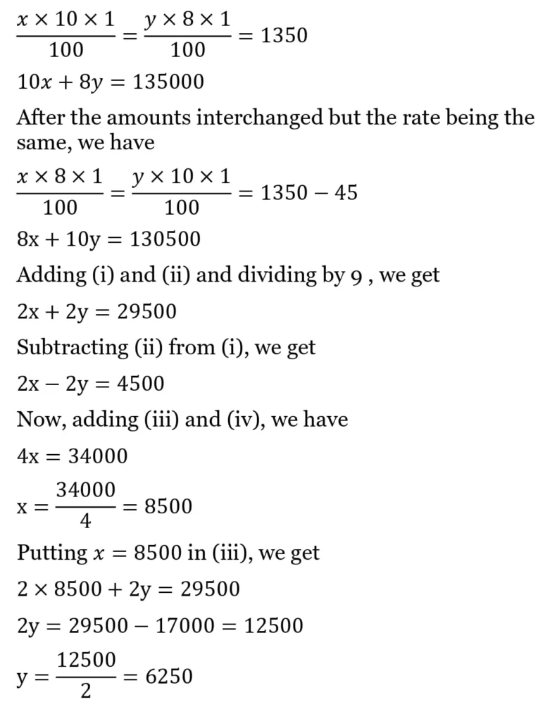 RS Aggarwal Class 10 Math Solutions Chapter 3 - Linear Equations in Two Variables 228 RS Aggarwal Class 10 Math Solutions Linear Equations in Two Variables (Ex 3A) Exercise 3.E 025