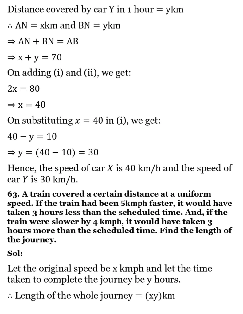 RS Aggarwal Class 10 Math Solutions Chapter 3 - Linear Equations in Two Variables 233 RS Aggarwal Class 10 Math Solutions Linear Equations in Two Variables (Ex 3A) Exercise 3.E 030