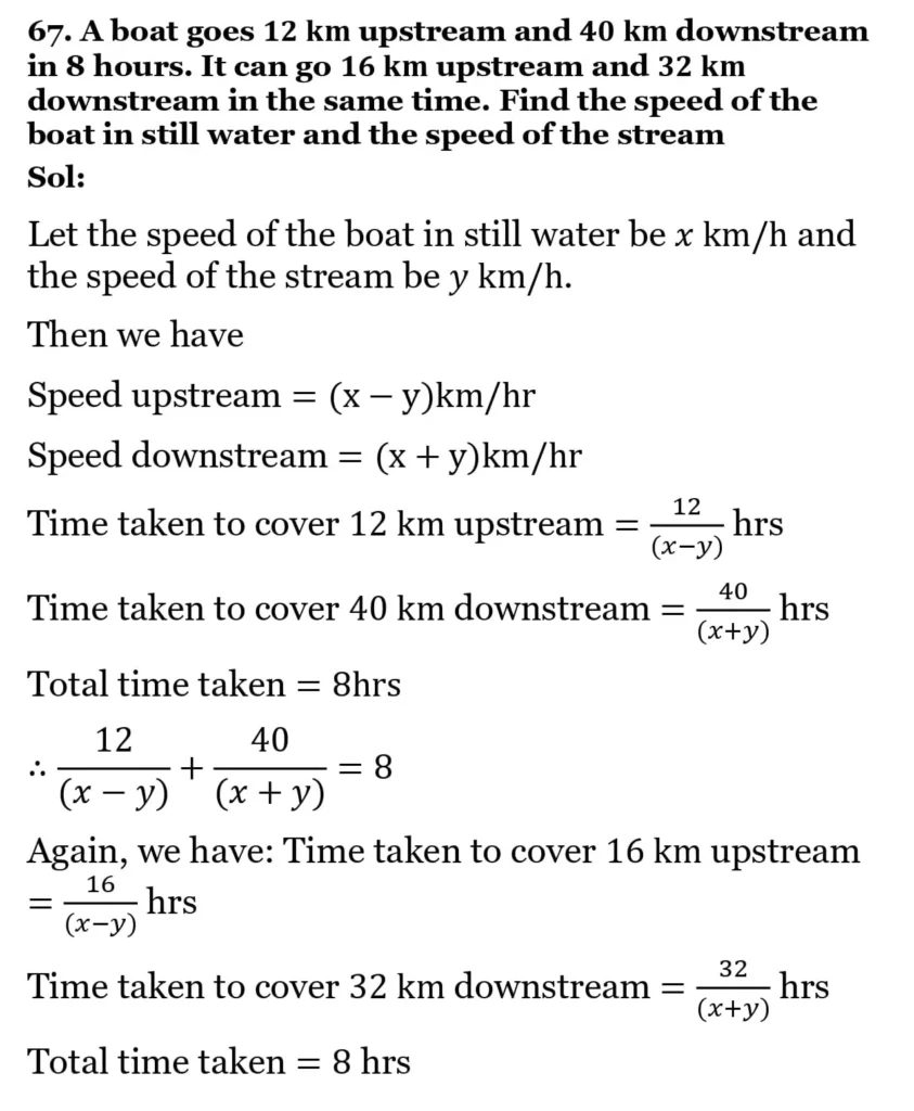RS Aggarwal Class 10 Math Solutions Chapter 3 - Linear Equations in Two Variables 239 RS Aggarwal Class 10 Math Solutions Linear Equations in Two Variables (Ex 3A) Exercise 3.E 036