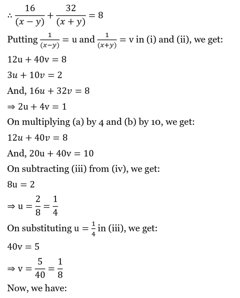 RS Aggarwal Class 10 Math Solutions Chapter 3 - Linear Equations in Two Variables 240 RS Aggarwal Class 10 Math Solutions Linear Equations in Two Variables (Ex 3A) Exercise 3.E 037