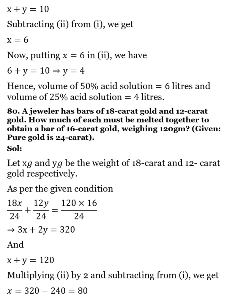 RS Aggarwal Class 10 Math Solutions Chapter 3 - Linear Equations in Two Variables 256 RS Aggarwal Class 10 Math Solutions Linear Equations in Two Variables (Ex 3A) Exercise 3.E 053