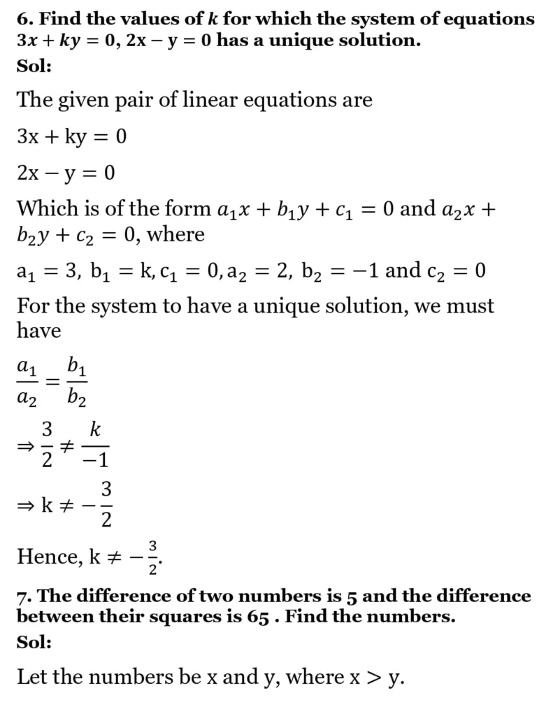 RS Aggarwal Class 10 Math Solutions Chapter 3 - Linear Equations in Two Variables 266 RS Aggarwal Class 10 Math Solutions Linear Equations in Two Variables (Ex 3A) Exercise 3.F 006
