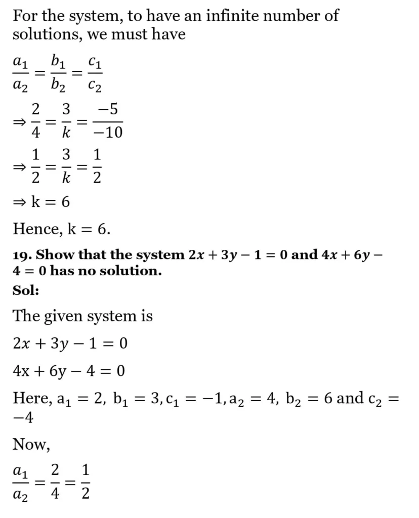 RS Aggarwal Class 10 Math Solutions Chapter 3 - Linear Equations in Two Variables 276 RS Aggarwal Class 10 Math Solutions Linear Equations in Two Variables (Ex 3A) Exercise 3.F 016