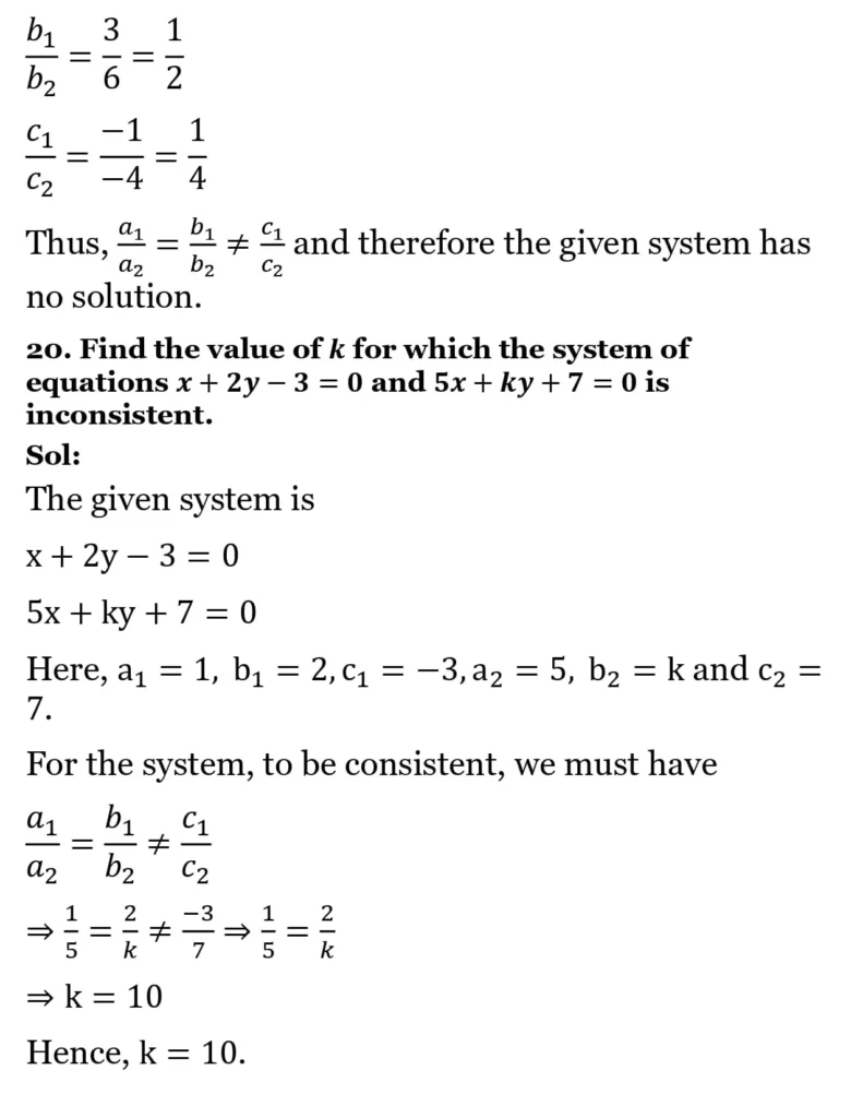 RS Aggarwal Class 10 Math Solutions Chapter 3 - Linear Equations in Two Variables 277 RS Aggarwal Class 10 Math Solutions Linear Equations in Two Variables (Ex 3A) Exercise 3.F 017