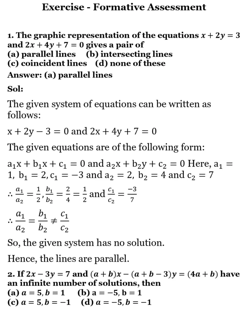 RS Aggarwal Class 10 Math Solutions Chapter 3 - Linear Equations in Two Variables 305 RS Aggarwal Class 10 Math Solutions Linear Equations in Two Variables FA 001