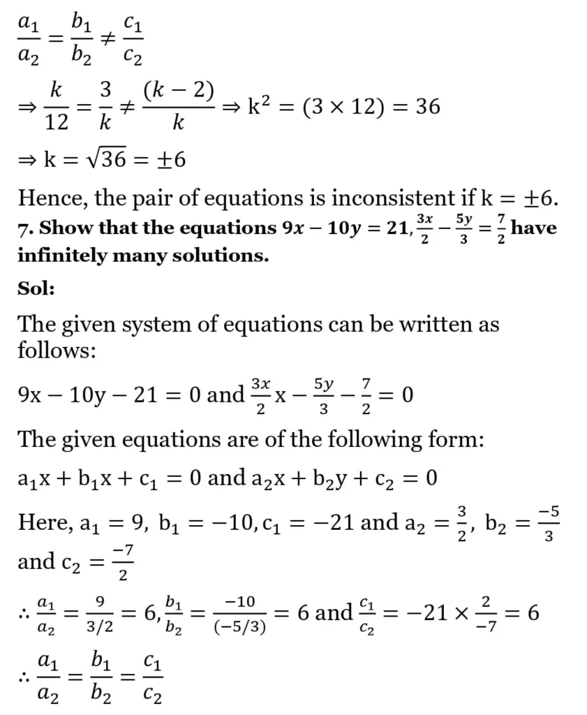 RS Aggarwal Class 10 Math Solutions Chapter 3 - Linear Equations in Two Variables 311 RS Aggarwal Class 10 Math Solutions Linear Equations in Two Variables FA 007