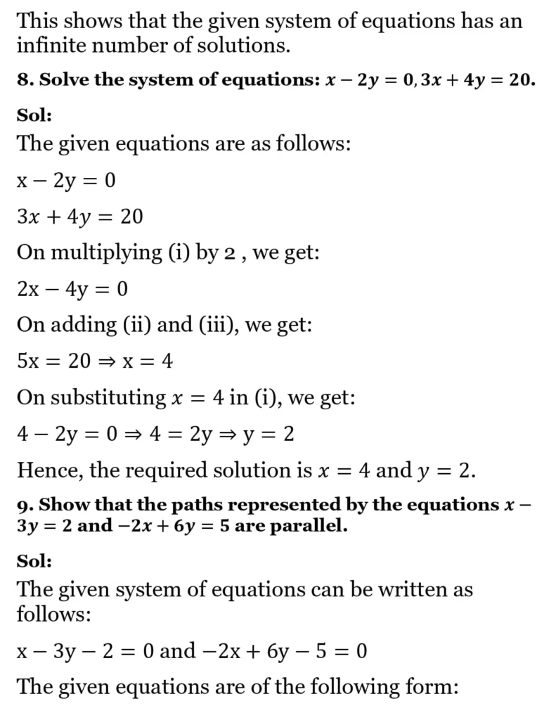 RS Aggarwal Class 10 Math Solutions Chapter 3 - Linear Equations in Two Variables 312 RS Aggarwal Class 10 Math Solutions Linear Equations in Two Variables FA 008