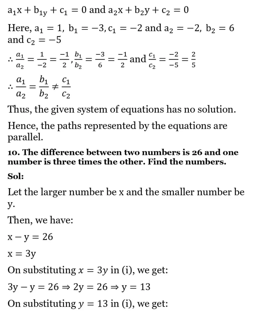 RS Aggarwal Class 10 Math Solutions Chapter 3 - Linear Equations in Two Variables 313 RS Aggarwal Class 10 Math Solutions Linear Equations in Two Variables FA 008