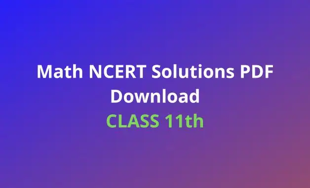 class 11 math book solution pdf