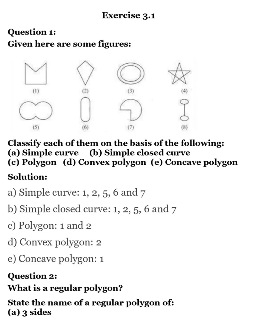 NCERT Solutions for Class 8 Maths Chapter 3 Understanding Quadrilaterals 1 NCERT Solutions for Class 8 Maths Chapter 3 Understanding Quadrilaterals Exercise 3.1 01