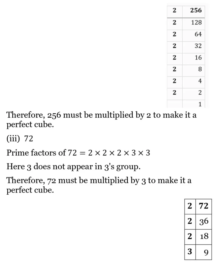 NCERT Solutions for Class 8 Maths Chapter 6 Cubes and Cube Roots 6 NCERT Solutions for Class 8 Maths Chapter 6 Cubes and Cube Roots Exercise 6.1 06