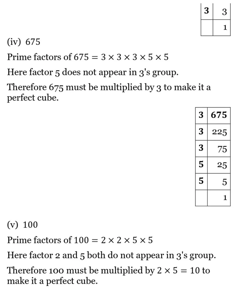 NCERT Solutions for Class 8 Maths Chapter 6 Cubes and Cube Roots 7 NCERT Solutions for Class 8 Maths Chapter 6 Cubes and Cube Roots Exercise 6.1 07