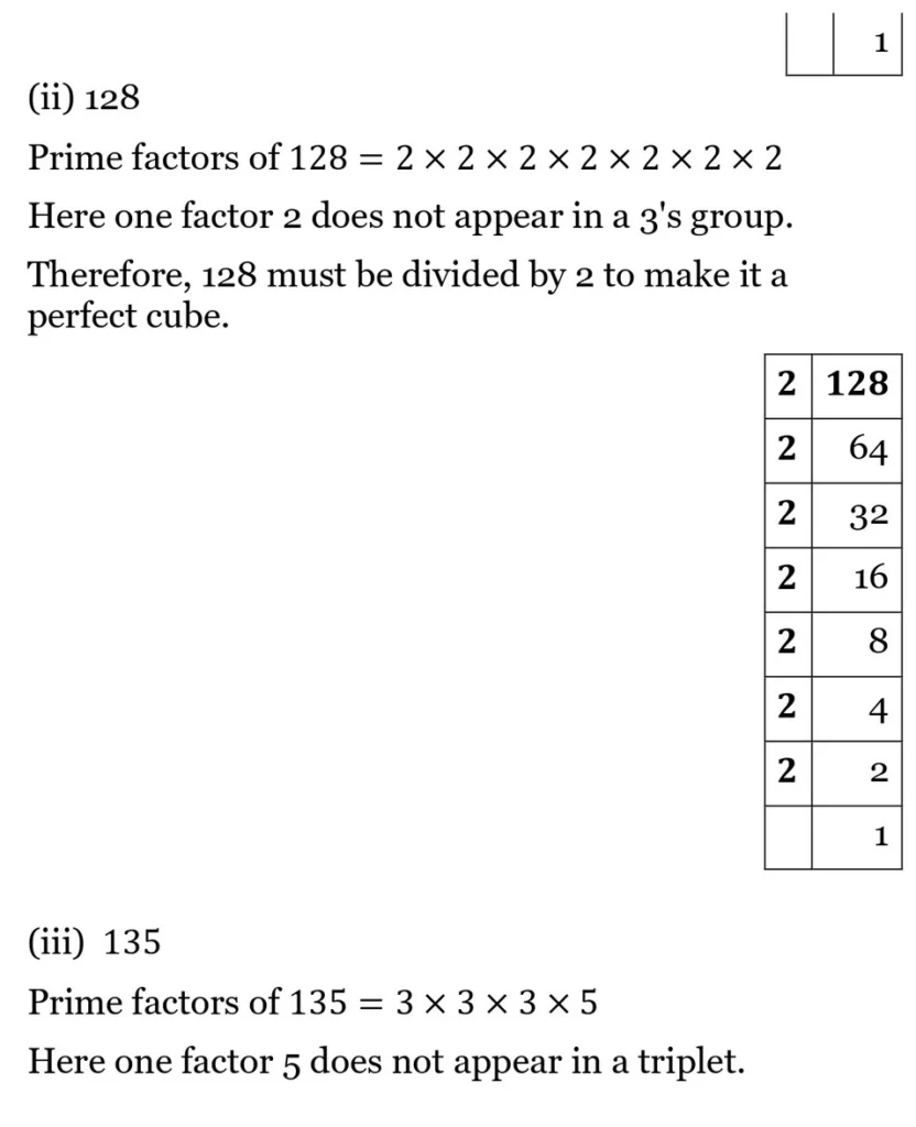 NCERT Solutions for Class 8 Maths Chapter 6 Cubes and Cube Roots 9 NCERT Solutions for Class 8 Maths Chapter 6 Cubes and Cube Roots Exercise 6.1 09