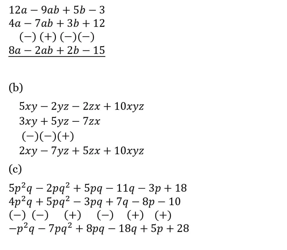 NCERT Solutions for Class 8 Maths Chapter 8 Algebraic Expressions and Identities 3 NCERT Solutions for Class 8 Maths Chapter 8 Algebraic Expressions and Identities Exercise 8.1 03