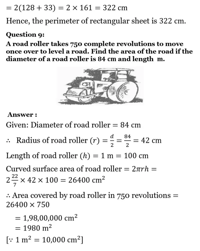 NCERT Solutions for Class 8 Maths Chapter 9 Mensuration 20 NCERT Solutions for Class 8 Maths Chapter 9 Mensuration Exercise 9.2 08