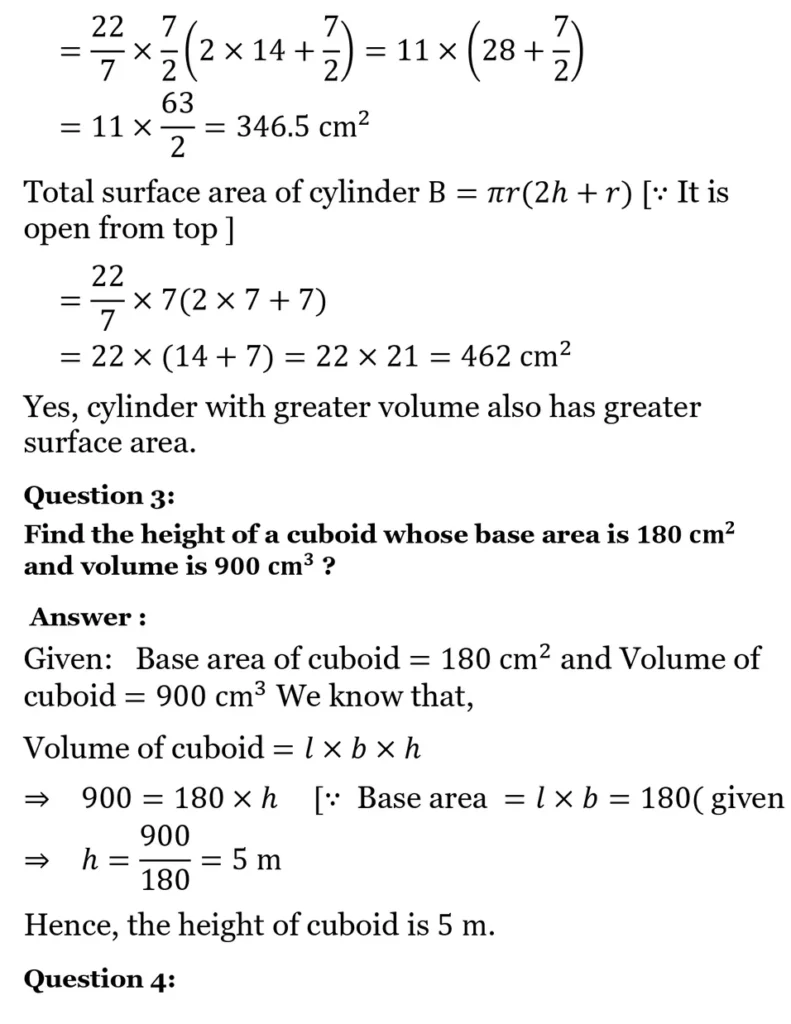 NCERT Solutions for Class 8 Maths Chapter 9 Mensuration 25 NCERT Solutions for Class 8 Maths Chapter 9 Exercise 9.3 04