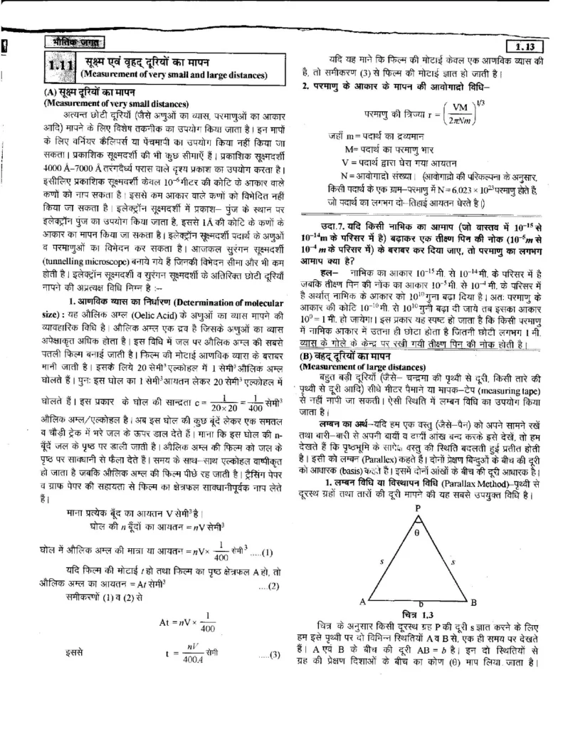 Class 11 Physics Chapter 1 Notes in Hindi भौतिक जगत (PDF Download) 13 Class 11 Physics Chapter 1 Notes in Hindi 013