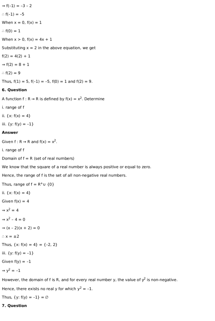 RD Sharma Solutions for Class 11 Maths Chapter 3 Functions (PDF Download) 4 RD Sharma Solutions for Class 11 Maths Chapter 3 Functions Exercise 1.1 004