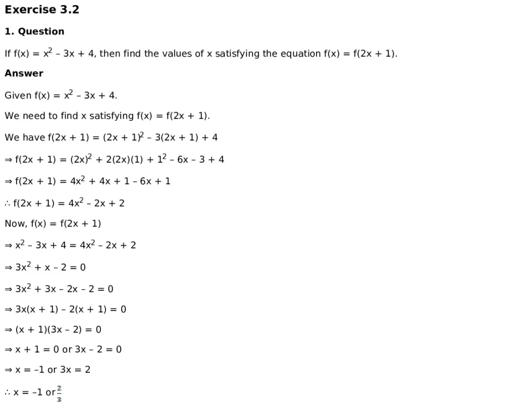 RD Sharma Solutions for Class 11 Maths Chapter 3 Functions (PDF Download) 13 RD Sharma Solutions for Class 11 Maths Chapter 3 Functions Exercise 1.2 001