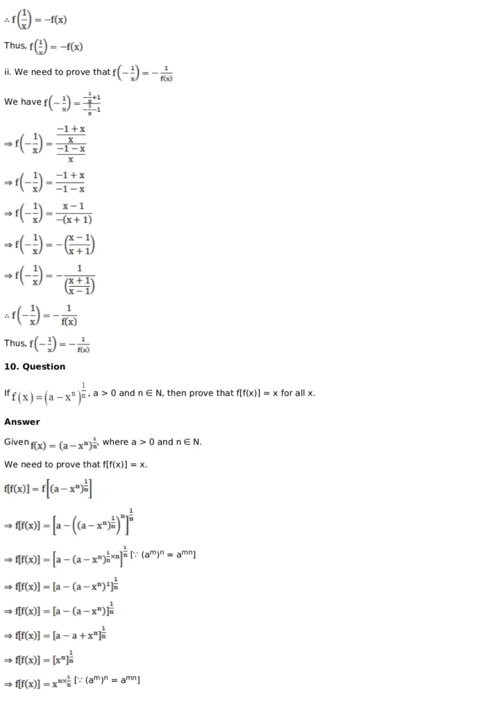 RD Sharma Solutions for Class 11 Maths Chapter 3 Functions (PDF Download) 19 RD Sharma Solutions for Class 11 Maths Chapter 3 Functions Exercise 1.2 007