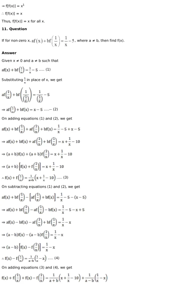 RD Sharma Solutions for Class 11 Maths Chapter 3 Functions (PDF Download) 20 RD Sharma Solutions for Class 11 Maths Chapter 3 Functions Exercise 1.2 008