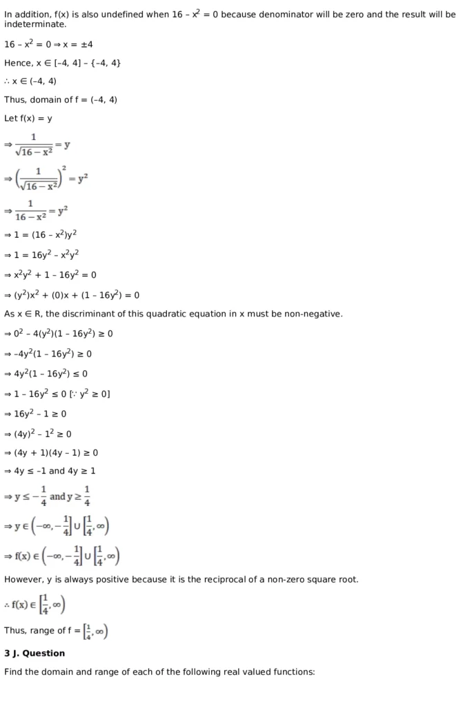 RD Sharma Solutions for Class 11 Maths Chapter 3 Functions (PDF Download) 30 RD Sharma Solutions for Class 11 Maths Chapter 3 Functions Exercise 1.3 009