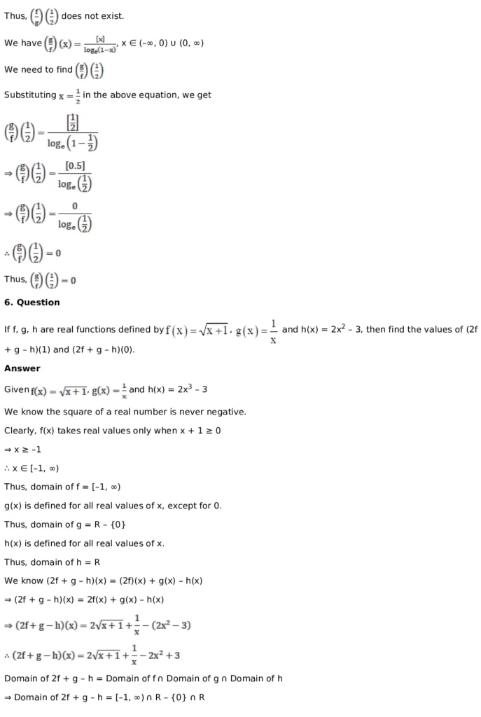 RD Sharma Solutions for Class 11 Maths Chapter 3 Functions (PDF Download) 43 RD Sharma Solutions for Class 11 Maths Chapter 3 Functions Exercise 1.3 032