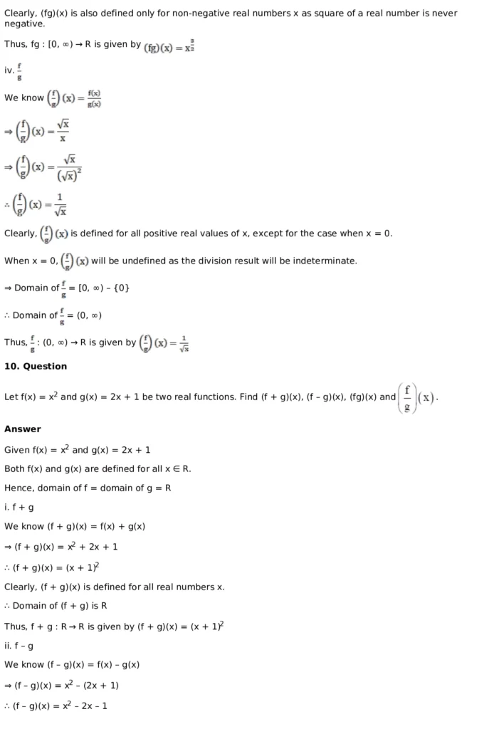 RD Sharma Solutions for Class 11 Maths Chapter 3 Functions (PDF Download) 47 RD Sharma Solutions for Class 11 Maths Chapter 3 Functions Exercise 1.3 035