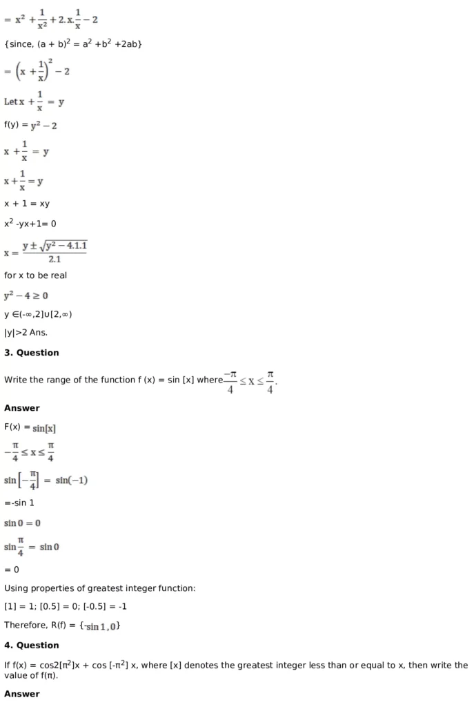RD Sharma Solutions for Class 11 Maths Chapter 3 Functions (PDF Download) 49 RD Sharma Solutions for Class 11 Maths Chapter 3 Functions Exercise 1.3 037