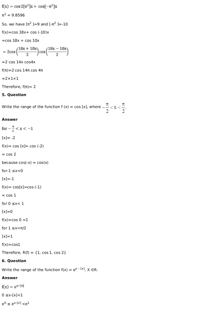RD Sharma Solutions for Class 11 Maths Chapter 3 Functions (PDF Download) 50 RD Sharma Solutions for Class 11 Maths Chapter 3 Functions Exercise 1.3 038