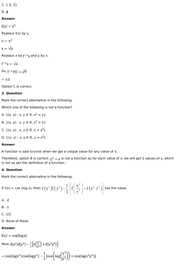 RD Sharma Solutions for Class 11 Maths Chapter 3 Functions (PDF Download) 55 RD Sharma Solutions for Class 11 Maths Chapter 3 Functions Exercise 1.3 043