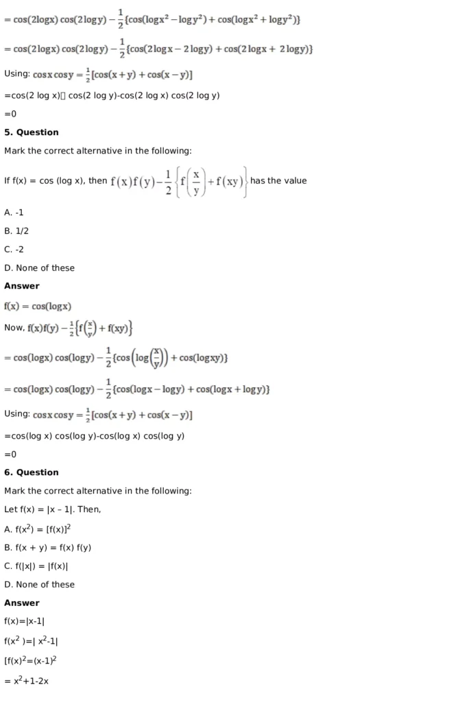 RD Sharma Solutions for Class 11 Maths Chapter 3 Functions (PDF Download) 56 RD Sharma Solutions for Class 11 Maths Chapter 3 Functions Exercise 1.3 044