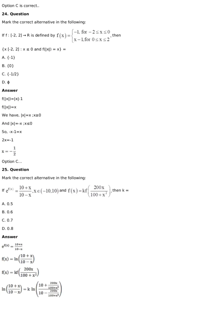RD Sharma Solutions for Class 11 Maths Chapter 3 Functions (PDF Download) 66 RD Sharma Solutions for Class 11 Maths Chapter 3 Functions Exercise 1.1 065