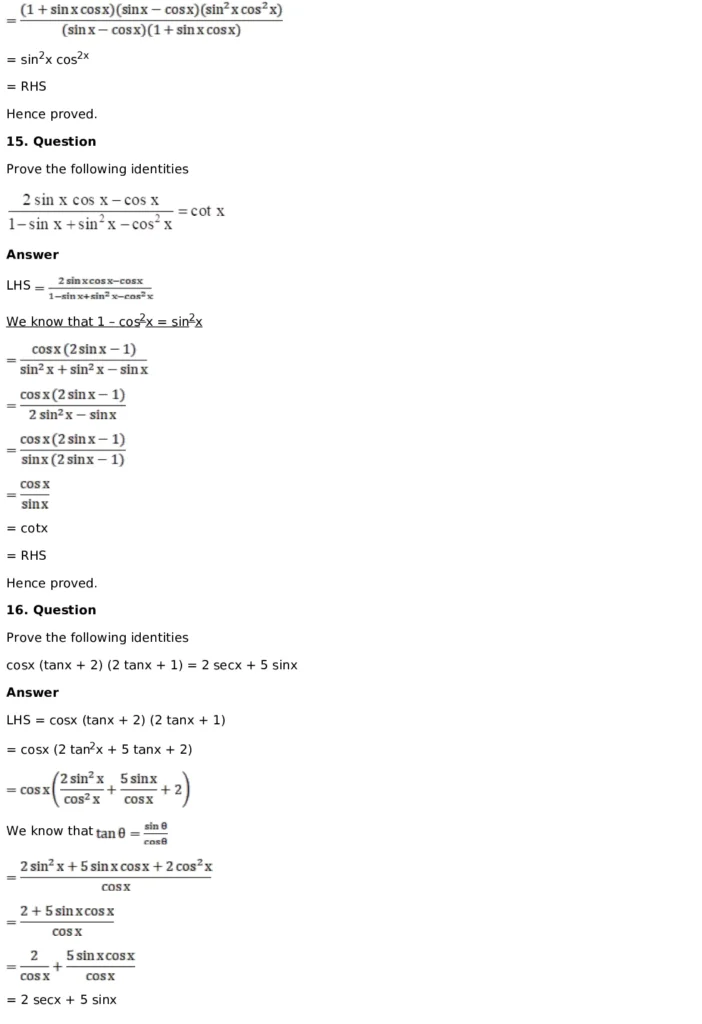 RD Sharma Solutions for Class 11 Maths Chapter 5 Trigonometric Functions (PDF Download) 9 RD Sharma Solutions for Class 11 Maths Chapter 5 Exercise 5.1 009