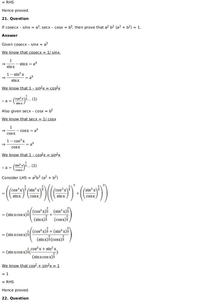 RD Sharma Solutions for Class 11 Maths Chapter 5 Trigonometric Functions (PDF Download) 12 RD Sharma Solutions for Class 11 Maths Chapter 5 Exercise 5.1 012