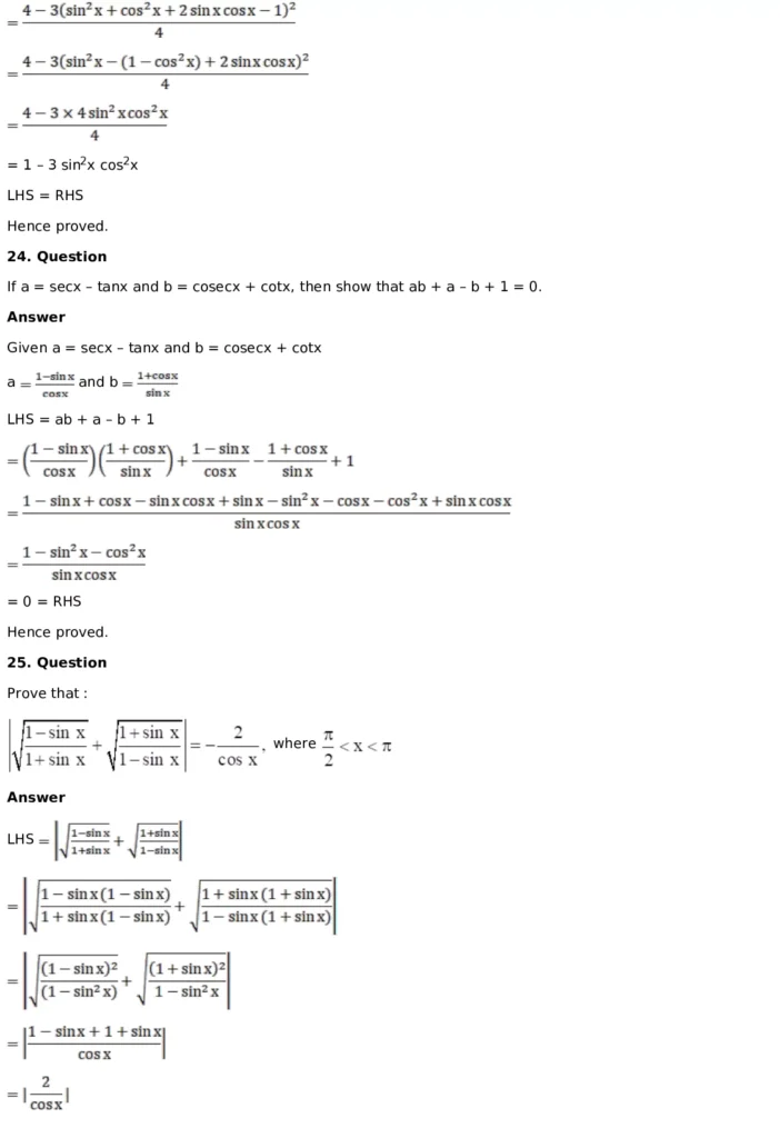 RD Sharma Solutions for Class 11 Maths Chapter 5 Trigonometric Functions (PDF Download) 14 RD Sharma Solutions for Class 11 Maths Chapter 5 Exercise 5.1 014