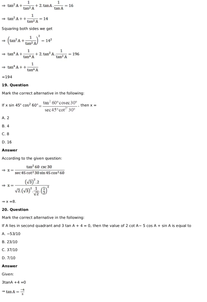 RD Sharma Solutions for Class 11 Maths Chapter 5 Trigonometric Functions (PDF Download) 61 RD Sharma Solutions for Class 11 Maths Chapter 5 Exercise 5.3 036