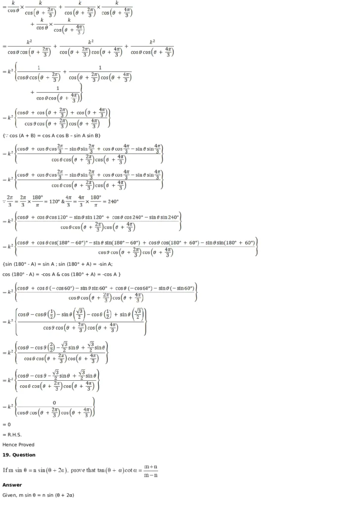 RD Sharma Solutions for Class 11 Maths Chapter 8 Transformation Formulae 43 RD Sharma Solutions for Class 11 Maths Chapter 8 Exercise 8.2 031