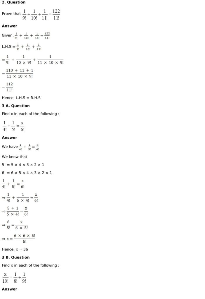RD Sharma Solutions for Class 11 Maths Chapter 16 Permutations 2 RD Sharma Chapter 16 Exercise 16.1 - 02