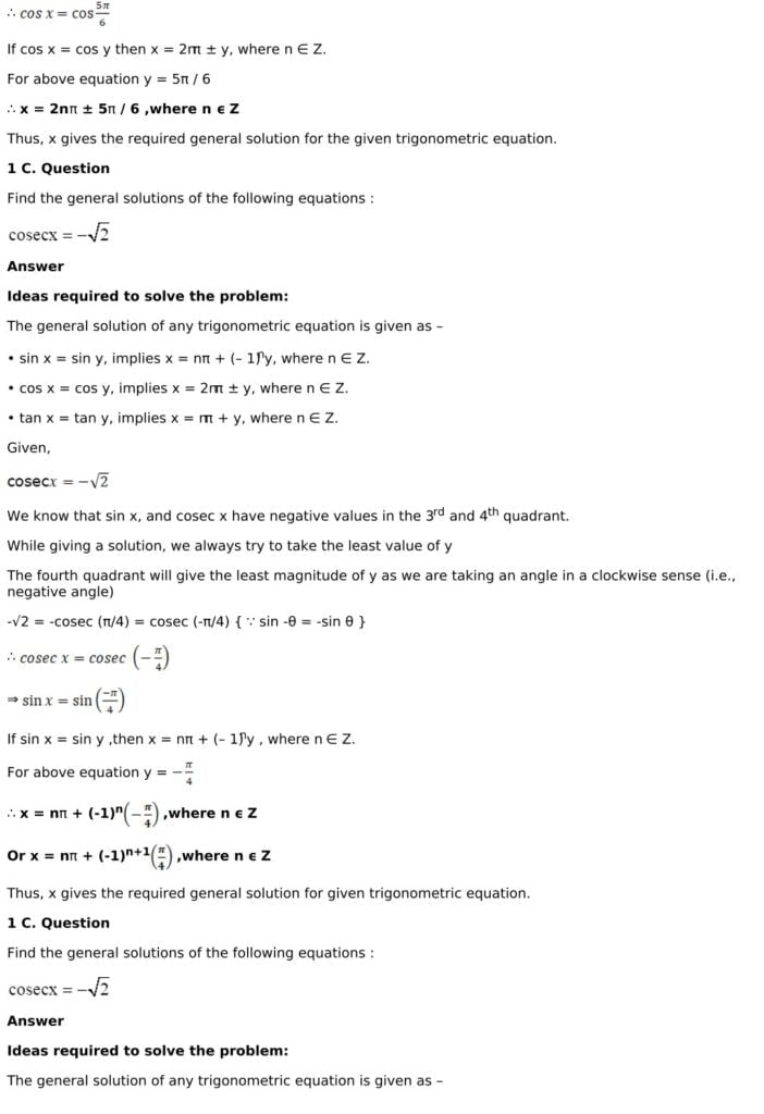 RD Sharma Solutions for Class 11 Maths Chapter 11 Trigonometric Equations 3 RD Sharma Class 11 Chapter 11 Exercise 11.1 - 03