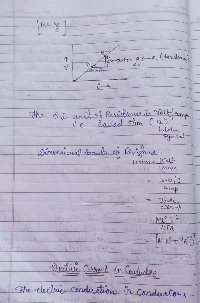 Current Electricity Class 12 Physics Chapter 3 Notes (Handwritten Notes PDF Download) 3 Class 12 Physics Chapter 3 Notes 003