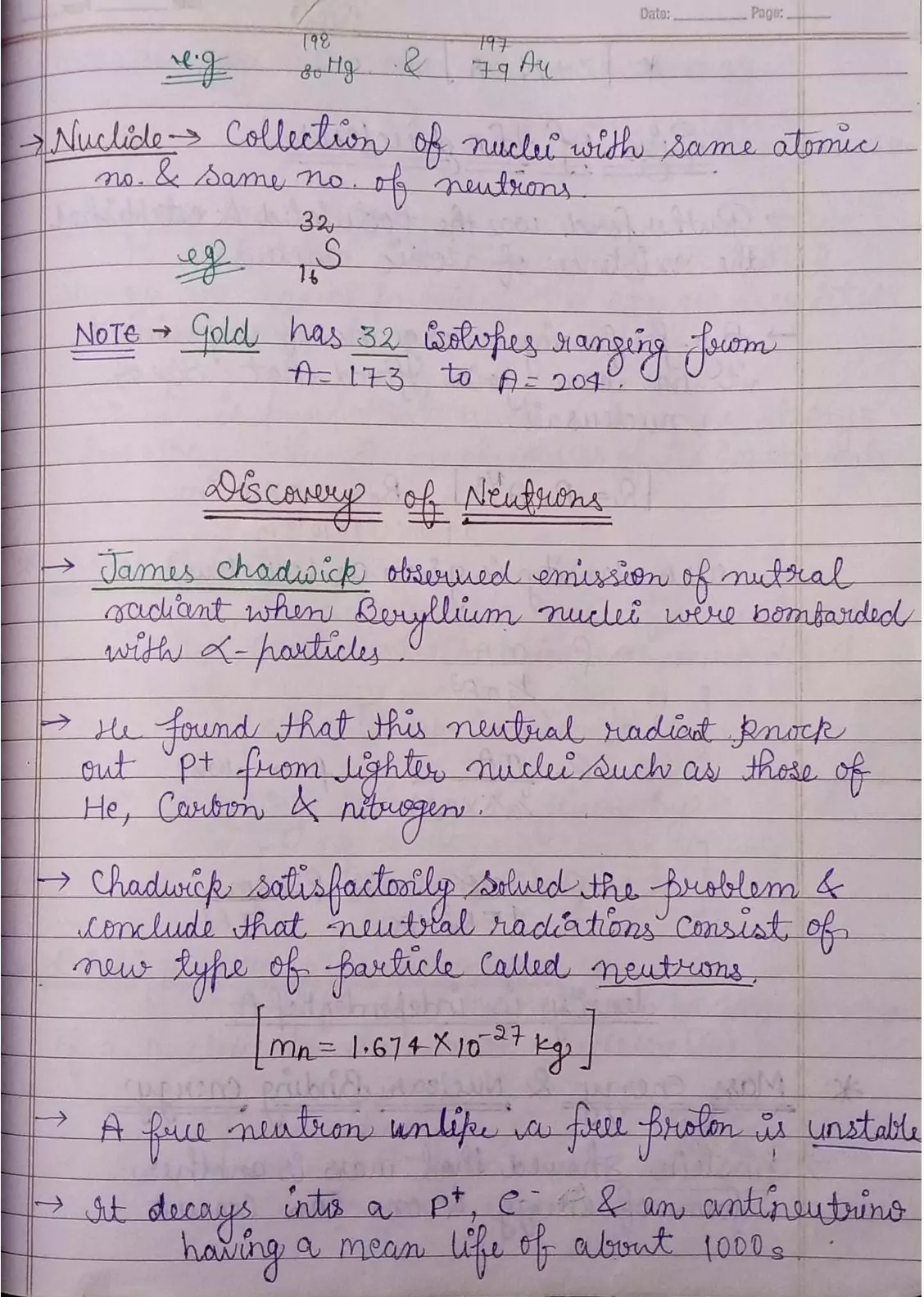 Nuclei Class 12 Physics Chapter 13 Notes (Handwritten Notes PDF Download) 3 Class 12 Physics Chapter 13 Notes 003