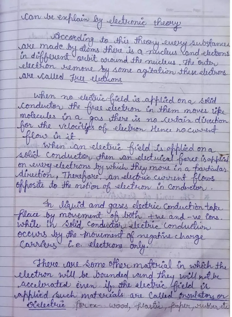 Current Electricity Class 12 Physics Chapter 3 Notes (Handwritten Notes PDF Download) 4 Class 12 Physics Chapter 3 Notes 004